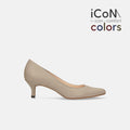 2024AW：iCoN COLORS：ポインテッドトゥ スムース パンプス（C57173）グレージュ/mamian（マミアン）