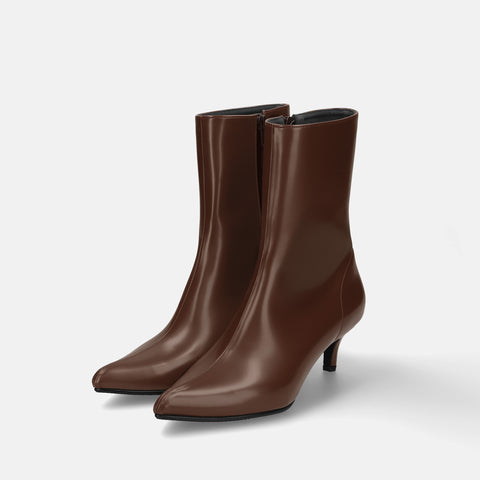 35% OFF: 2023AW: Pointed toe short boots (5736) D brown