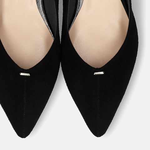 予約：2026AW：メタルパーツ フラットシューズ（m17064）ブラックS