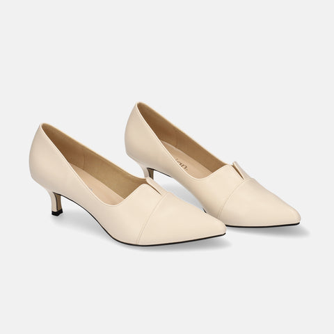 2024SSBI: Pointed toe switching pumps (5154) Ivory