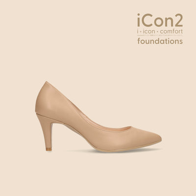 iCon2 Foundations 2023：ポインテッドトゥ パンプス（F7203）モイストナチュラル/mamian（マミアン）
