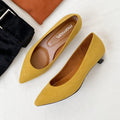 50%OFF：ローヒール ポインテッドトゥ パンプス（m30001）イエローS/mamian（マミアン）